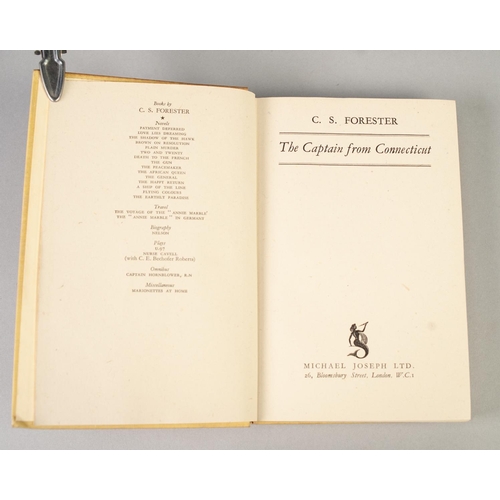 46 - C S FORESTER, THE CAPTAIN FROM CONNECTICUT, 1st EDITION 1941, PUBLISHED BY MICHAEL JOSEPH, COMPLETE ... 