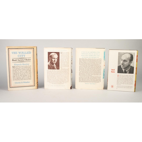 59 - SMALL QUANTITY OF SIGNED TITLES, all in dust jackets: ELSPETH HUXLEY, The Walled City, (1948); LAURE... 