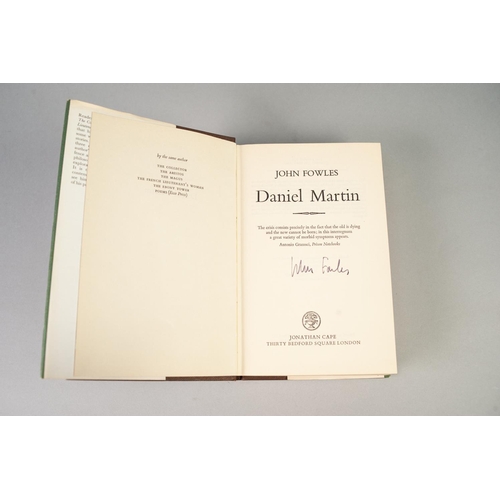 86 - JOHN FOWLES, DANIEL MARTIN, 1st edition, 1977, published by Jonathan Cape, signed by the author to t... 