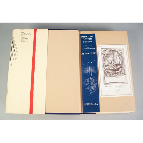 49 - NOEL COWARD, PRESENT INDICATIVE, PUBLISHED HEINEMANN 1937 1st EDITION, SIGNED BY NOEL COWARD to a 'B... 