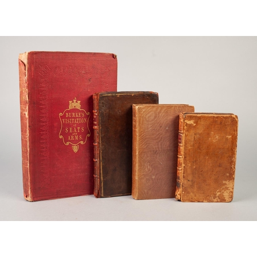 105 - VISITATOINS OF SEATS AND ARMS, JOHN BURKE, publised Hurst and Blackett, 1853, original red cloth bin... 