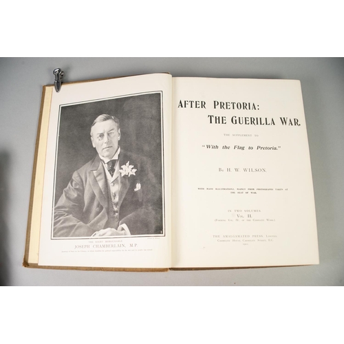 111 - WILSON, H.W, 'WITH THE FLAG TO PETORIA A HISTORY OF THE BOER WAR', 1899- 1900, 4 volume set, publish... 