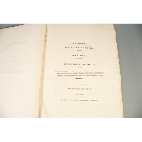 94 - RALPH THORESBY, DUCATUS LEODIENSIS, OR THE TOPOGRAPHY OF ANCIENT AND POPULOUS TOWN AND PARISH OF LEE... 