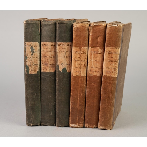 122 - B DISRAELI, TANCRED AND THE NEW CRUSADE, 3 volumes, published Henry Colburn, 1847, second edition, b... 