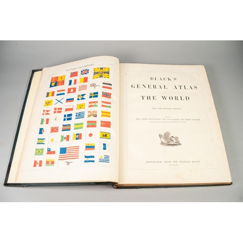 155 - BLACK'S GENERAL ATLAS OF THE WORLD, NEW AND REVISED EDITION, published Edinburgh Adam and Charles Bl... 