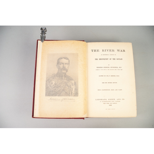 133 - WINSTON CHURCHILL, THE RIVER WAR, published Longmans & Co 1902, 1st thus New and Revised Edition, as... 