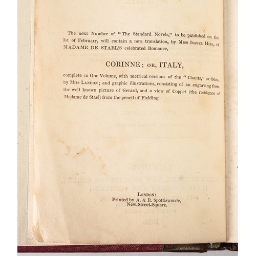 135 - JANE AUSTEN, SENSE AND SENSIBILITY, complete in 1 volume, published by Richard Bentley 1833, no XXII... 