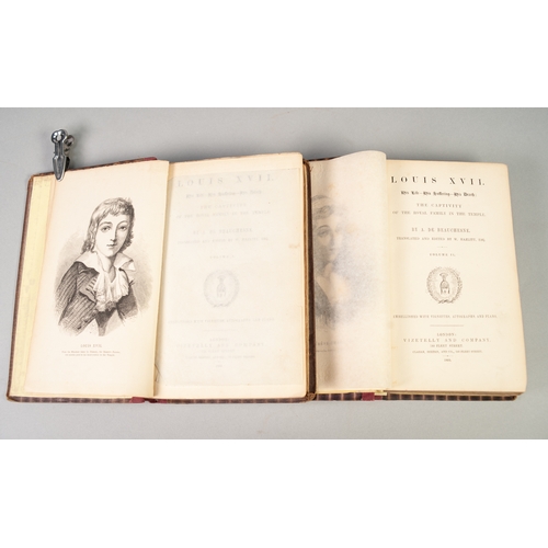 137 - SAMUEL ORCHANT BEETON PUBLISHER INTEREST - BEAUCHESNE, HAZLITT, LOUIS XVII, HIS LIFE - HIS SUFFERING... 