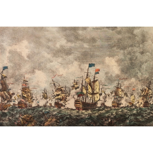 180B - AFTER CANOT,
PAIR OF COLOUR PRINTS FROM HAND COLOURED STEEL ENGRAVINGS,
British Naval Battles,
12