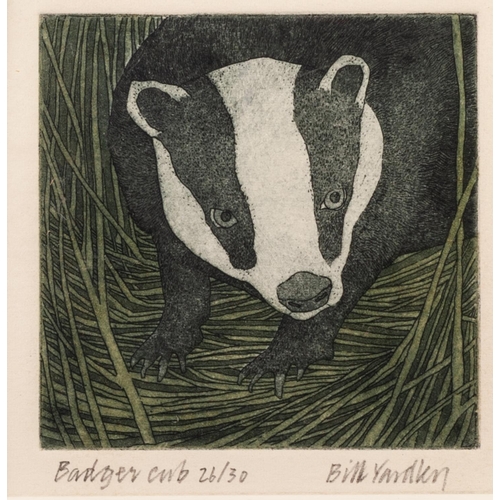 192 - FOUR ARTIST SIGNED LIMITED EDITION SMALL ETCHINGS BY TWENTIETH CENTURY ARTISTS PIERS BROWNE  
‘Octob... 