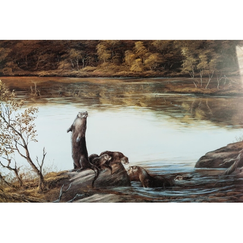 201 - W. FORBES 
TWO ARTIST SIGNED COLOUR PRINTS 
‘Otters’, (66/500) 
‘The Medal Buck’, (8/500) 
TWO OTHER... 