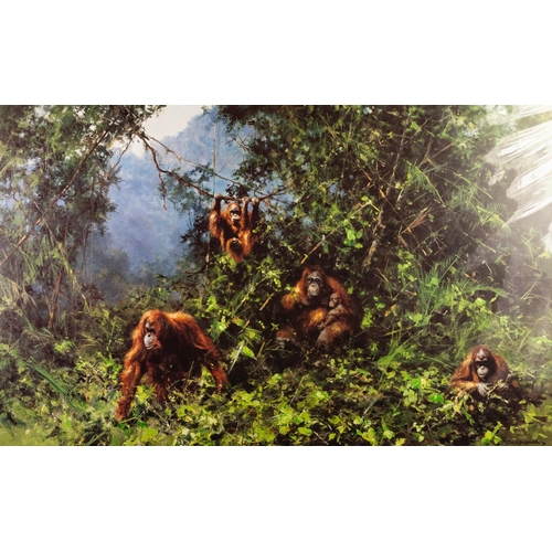 212 - DAVID SHEPHERD
ARTIST SIGNED LIMITED EDITION COLOUR PRINT
'Men of the Woods - Orang-utans'
Numbered ... 