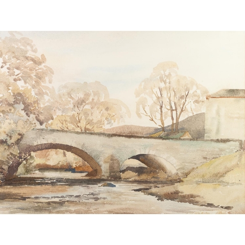 335 - DAVID O P M HARRISON (20th Century)
WATERCOLOUR
'Bridge over the Brathay'
Labelled verso
13