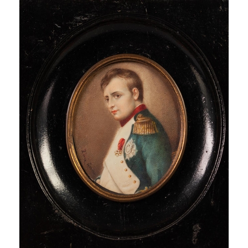 374 - ‘PIANO KEY’ PORTRAIT MINIATURE 
‘Sarah Siddons’ 
THREE OTHER PORTRAIT MINIATURES, 
including one of ... 