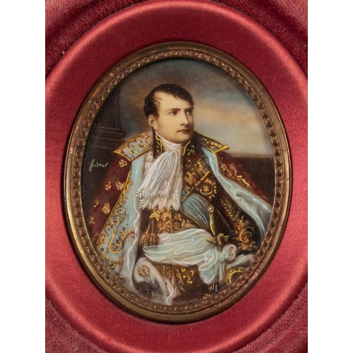 374 - ‘PIANO KEY’ PORTRAIT MINIATURE 
‘Sarah Siddons’ 
THREE OTHER PORTRAIT MINIATURES, 
including one of ... 