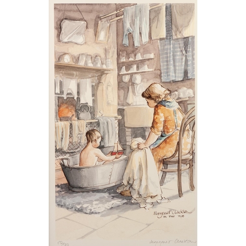 244 - MARGARET CLARKSON 
THREE ARTIST SIGNED COLOUR PRINTS 
‘Early Morning Call’, (164/500) 
14” x 9 ¾” (3... 