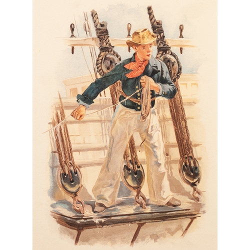 185 - THIRTY COLOUR BOOK PLATE PRINTS OF NAVAL FIGURES
10” x 7” (25.4cm x 17.8cm) and smaller
all mounted ... 