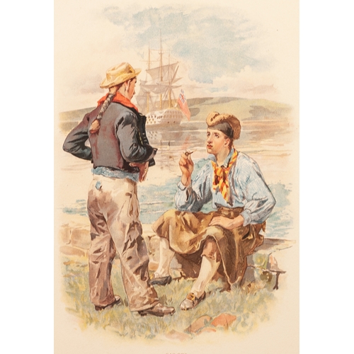 185 - THIRTY COLOUR BOOK PLATE PRINTS OF NAVAL FIGURES
10” x 7” (25.4cm x 17.8cm) and smaller
all mounted ... 