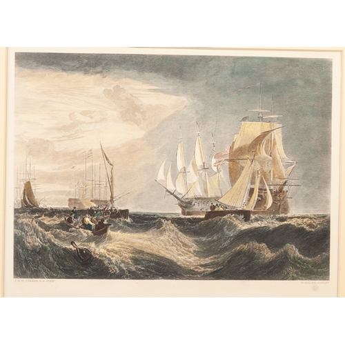 186 - FOURTEEN, NINETEENTH CENTURY AND LATER COLOUR BOOK PLATE PRINTS OF SHIPPING including military
7” x ... 