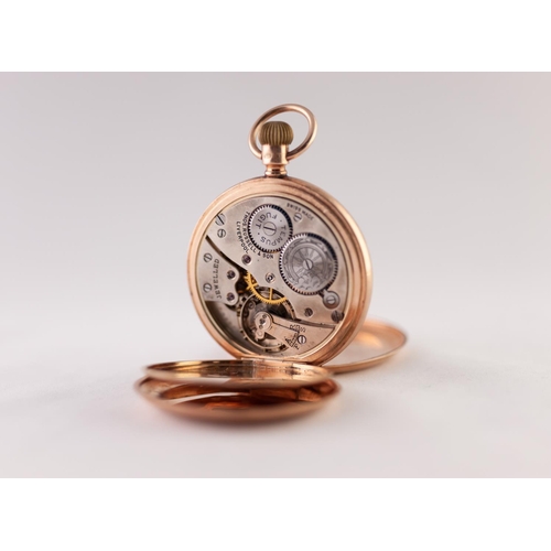 172 - THOMAS RUSSELL & SONS, LIVERPOOL, 9ct GOLD FULL HUNTER POCKET WATCH, with keyless jewelled Swiss mov... 