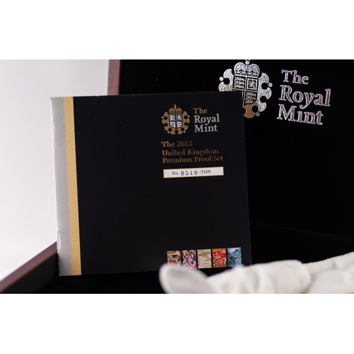 128 - ELIZABETH II ROYAL MINT 2012 LIMITED EDITION PREMIUM PROOF COLLECTION EDITION OF 3500, NO510 COMPRIS... 