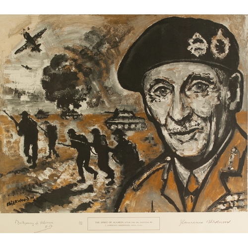 72 - LAWRENCE ISHERWOOD (1917 - 1988)
ARTIST SIGNED LIMITED EDITION COLOUR PRINT ‘The Spirit of Alamein’,... 