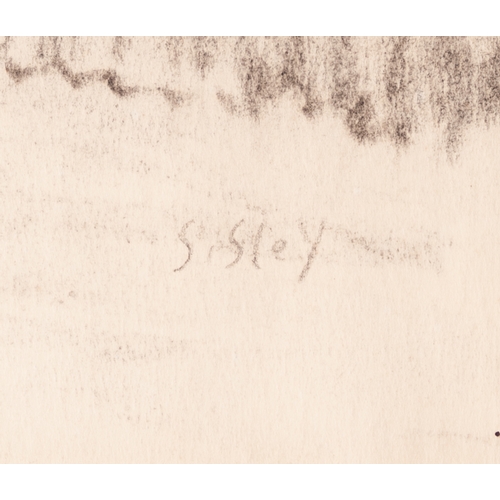 161 - ALFRED SISLEY (1839 - 1899)
PENCIL ON TINTED PAPER
'The Flood at Port-Marly'
Signed lower right
10 1... 