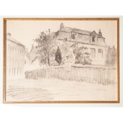 161 - ALFRED SISLEY (1839 - 1899)
PENCIL ON TINTED PAPER
'The Flood at Port-Marly'
Signed lower right
10 1... 