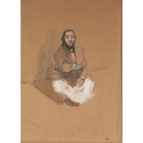 130 - †HAROLD RILEY (1934)
PASTEL
‘Seated Jewish Beggar’
Signed
12 ½” x 9 ½” (31.7 x 24.1cm)