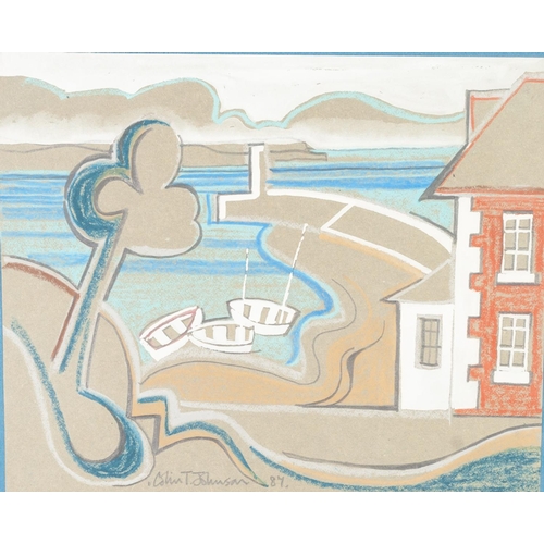 85 - COLIN T. JOHNSON (b.1942)
PASTEL, PENCIL AND GOUACHE ON BUFF PAPER
'The Harbour Master's House'
Sign... 