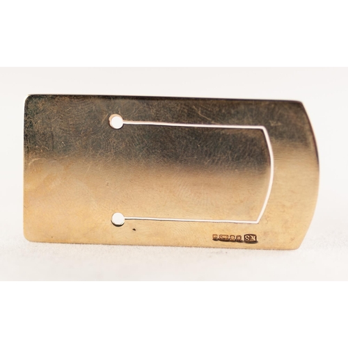 260L - 9ct GOLD MONEY CLIP, 9.7g