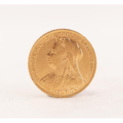 187 - VICTORIA GOLD SOVEREIGN 1901 (F)