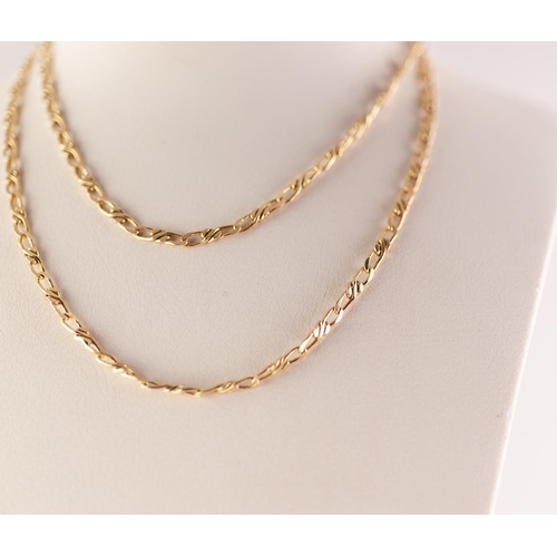 298 - 18ct GOLD CHAIN NECKLACE, 28