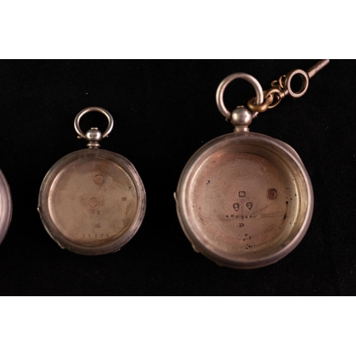 115 - EARLY 20th CENTURY SILVER CASED OPEN FACED POCKET WATCH with key wind movement, Birmingham 1918 (as ... 