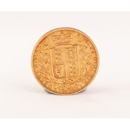 150 - VICTORIAN GOLD SOVEREIGN, 1855 (F)