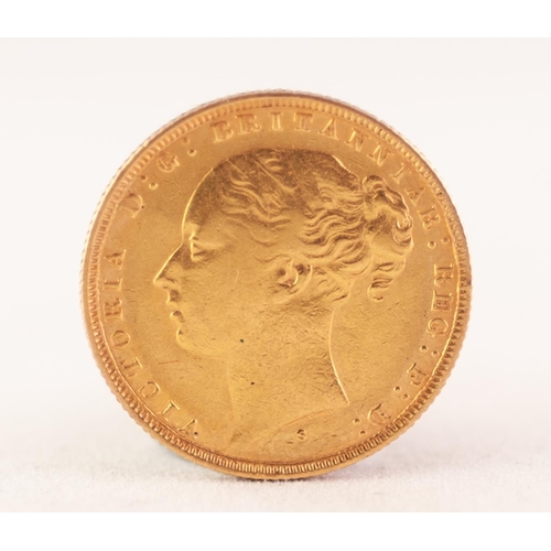 153 - VICTORIAN GOLD SOVEREIGN, Sydney Mint, 1880 (EF)