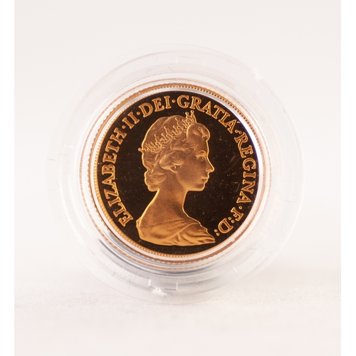 211 - ELIZABETH II UK 1980 GOLD PROOF SOVEREIGN, in case with leaflet