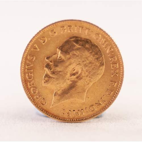 226 - GEORGE V UK 1913 GOLD HALF SOVEREIGN