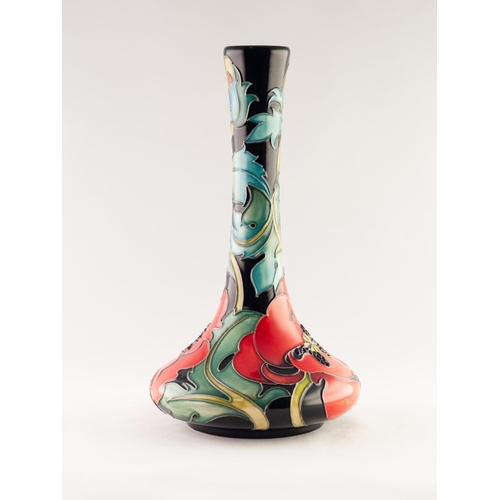48 - MODERN MOORCROFT ARTIST SIGNED LIMITED EDITION ‘WALTER’S SOMME’ TUBE LINED POTTERY VASE FROM THE COL... 