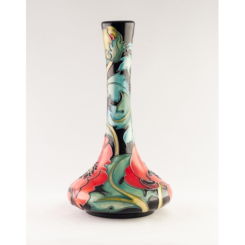 48 - MODERN MOORCROFT ARTIST SIGNED LIMITED EDITION ‘WALTER’S SOMME’ TUBE LINED POTTERY VASE FROM THE COL... 
