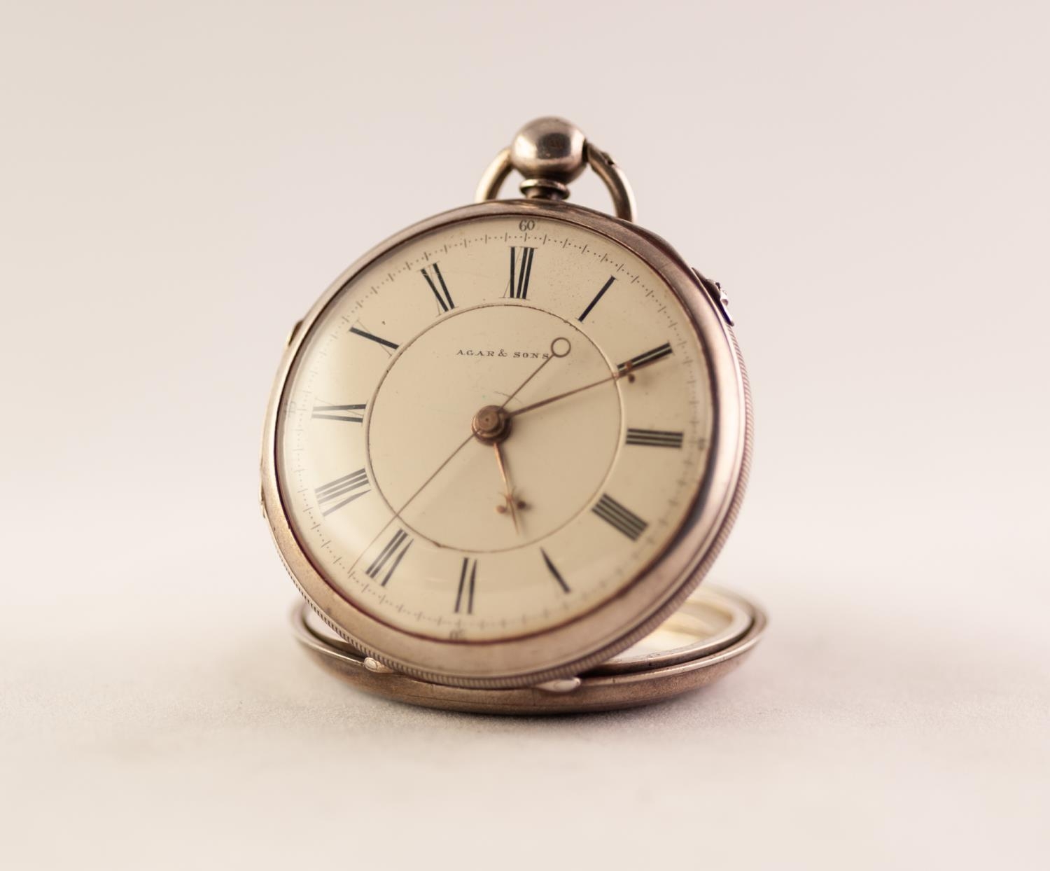 WILLIAM AGAR, BOLTON ST, SILVER OPEN FACE POCKET WATCH