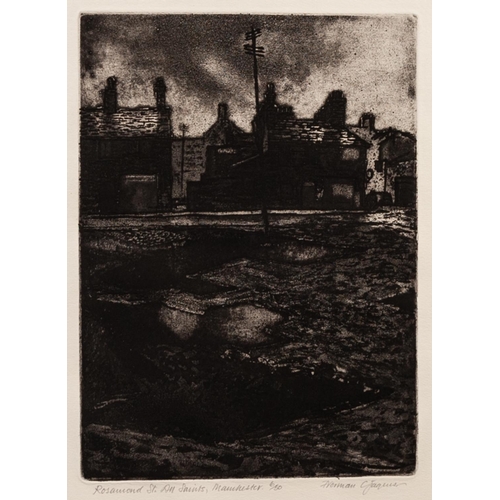 90 - NORMAN C JAQUES (1922-2014) 
TWO ARTIST SIGNED LIMITED EDITION ETCHINGS WITH AQUATINT 
‘Rosamond St.... 