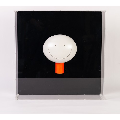 198 - DOUG HYDE (b.1972)  
WALL MOUNTED COLOURED RESIN SCULPTURE  ‘Smile’  
Unsigned  
15 ¾” x 15 ¾” (40cm... 