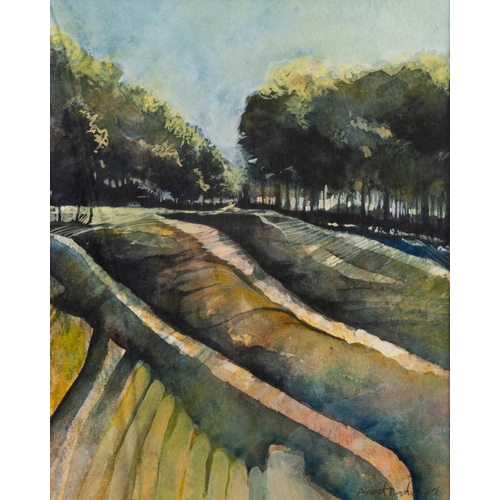 119 - DAVID LLOYD (TWENTIETH CENTURY) 
WATERCOLOUR 
‘Light Path’ 
Signed and dated (20)06, titled to label... 