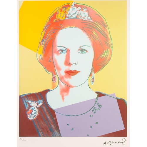 217 - ANDY WARHOL
LIMITED EDITION COLOUR PRINT ON ARCHES PAPER, with facsimile signature 
numbered 20/100
... 