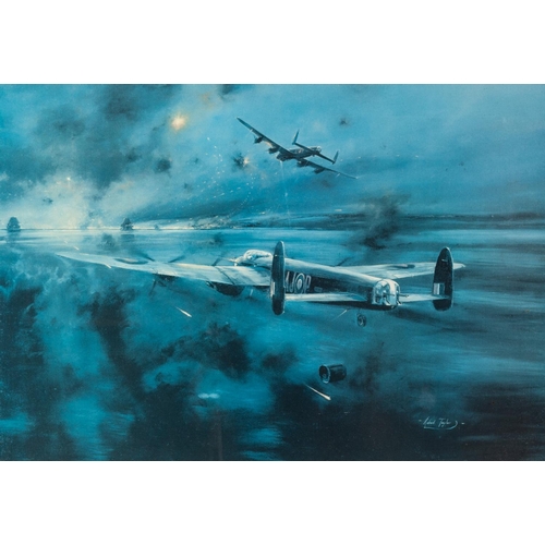 293 - *THREE SIGNED COLOUR PRINTS OF WWII RAF PLANES BY ROBERT TAYLOR, ‘Hurricane’, signed by Rob Stamford... 