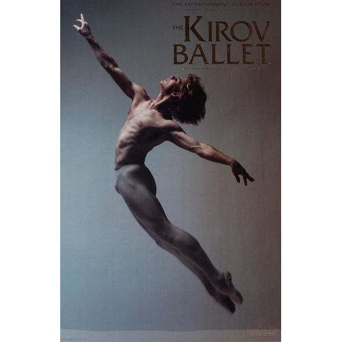 309 - THREE MODERN BALLET ADVERTISING POSTERS, comprising: THE KIROV BALLET, THE BOLSHOI BALLET and THE RO... 