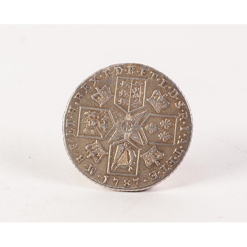 58 - GEORGE III SILVER SHILLING, 1787 (EF)