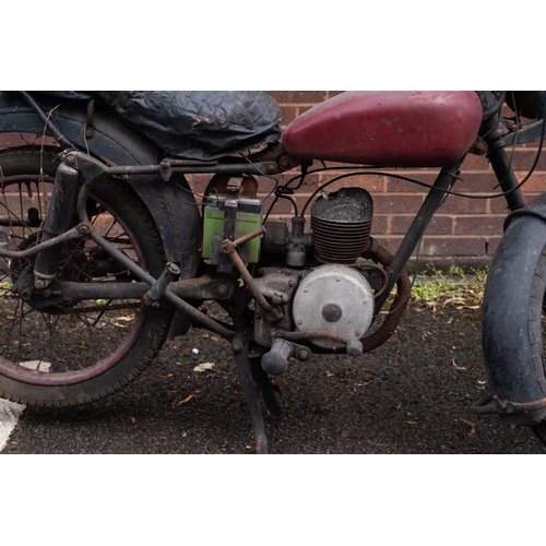 206 - FRANCIS BARNETT MOTORCYCLE WITH VILLIERS ENGINE, first registered 1950, registration number DRN152, ... 