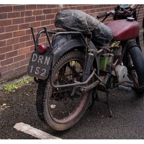 206 - FRANCIS BARNETT MOTORCYCLE WITH VILLIERS ENGINE, first registered 1950, registration number DRN152, ... 